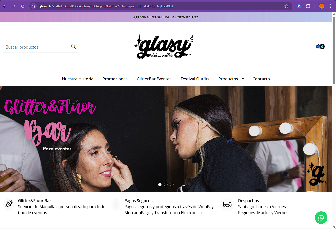 Glasy E-Commerce - Caso de éxito